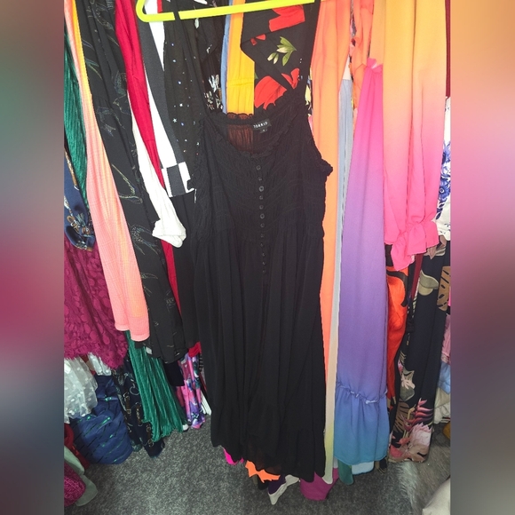 Nwot TORRID 2X Chiffon Button Up Sleeveless Tunic - Picture 3 of 5